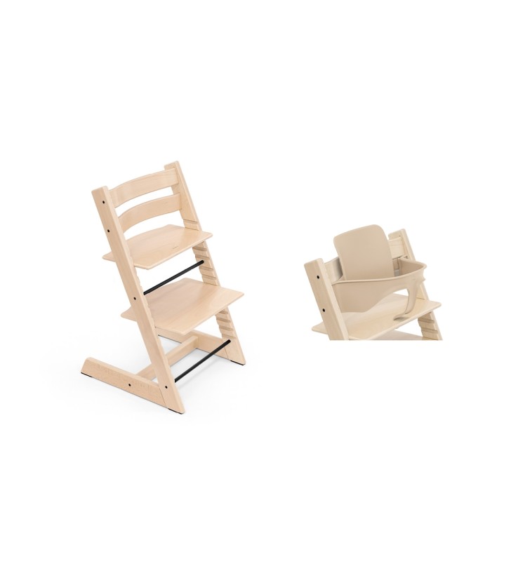 Bundle STOKKE ® TRIPP TRAPP ® Sedia + Baby Set Naturale
