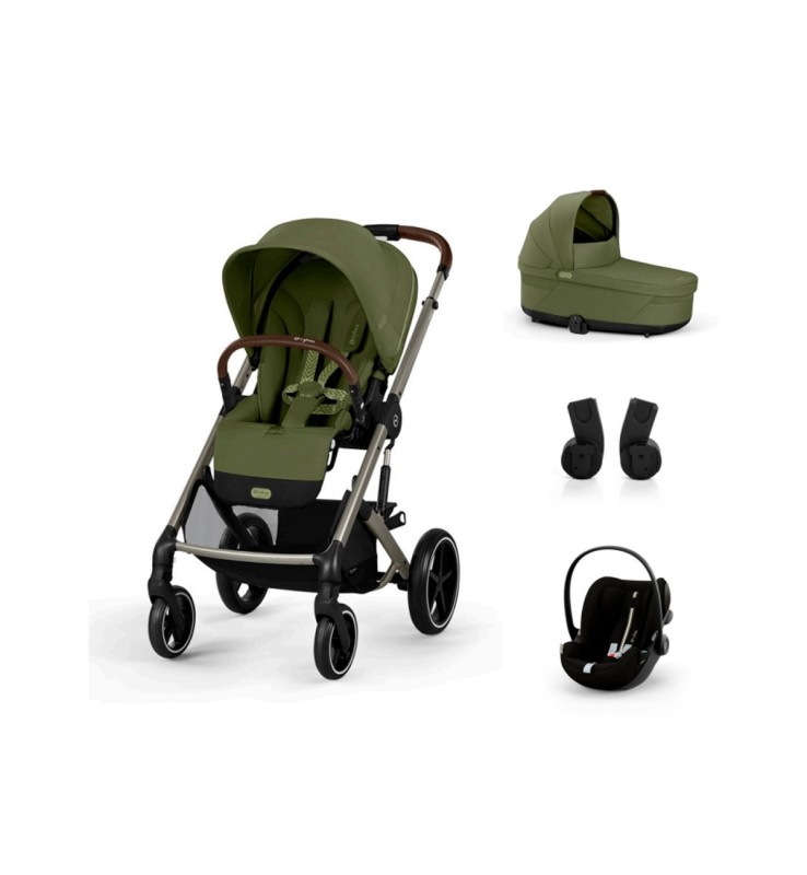 Promozione "SET S" Trio Cybex Balios S Lux con Cloud G con Marsupio Amya Esclusivo (opzionale) Moss green Marsupio Escluso