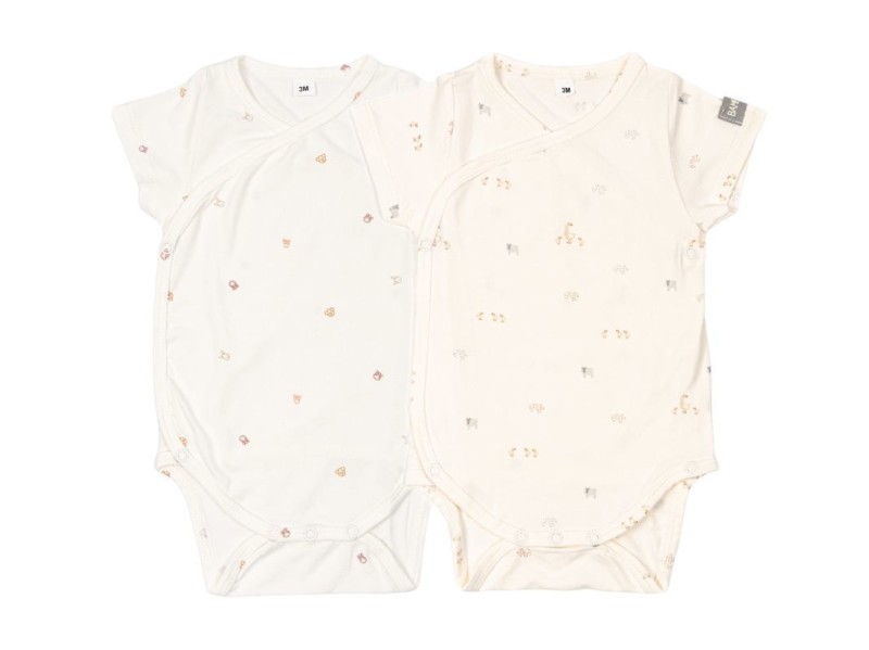 Body Manica Corta Set 2 pz Animal Mix Bamboom 18-24