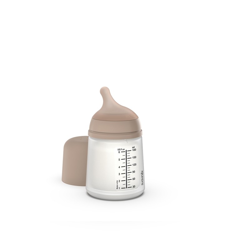 Suavinex Beige Biberon, Zero Zero (180 Ml) - Immagine 3