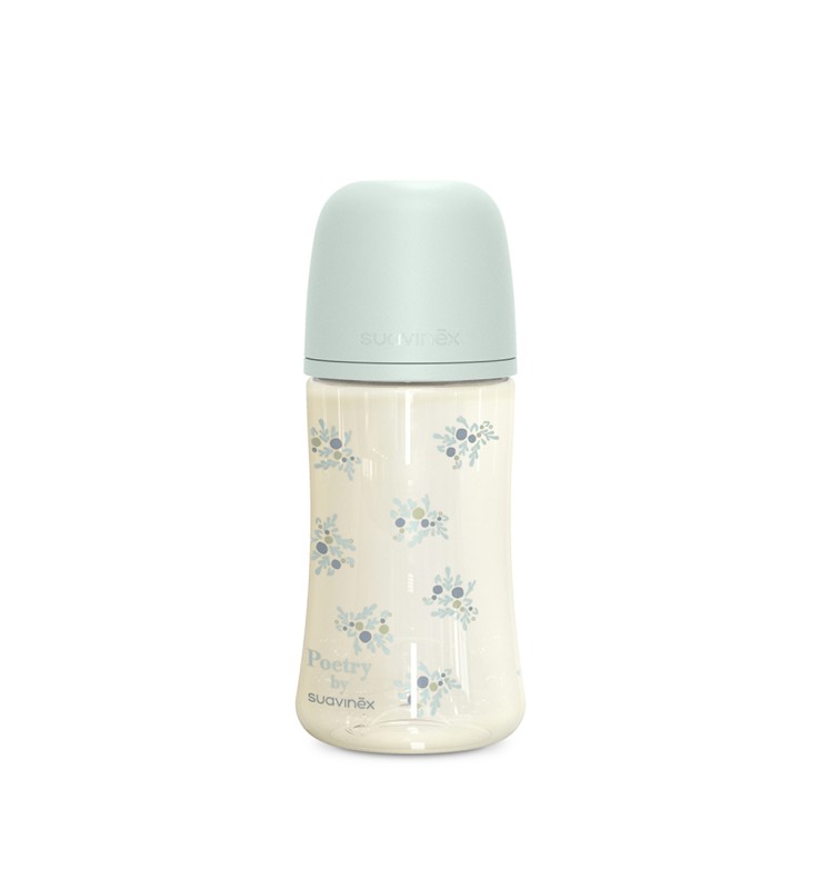 Biberon In Silicone 270 ml Suavinex Poetry Azzurro