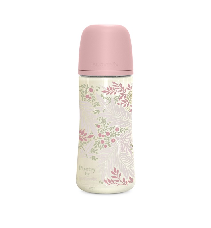 Biberon In Silicone 360 ml Suavinex Poetry Rosa