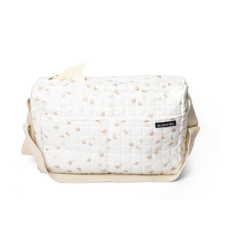 Borsa Cosmetica Decoro Birdies Limited Edition - Suavinex Beige