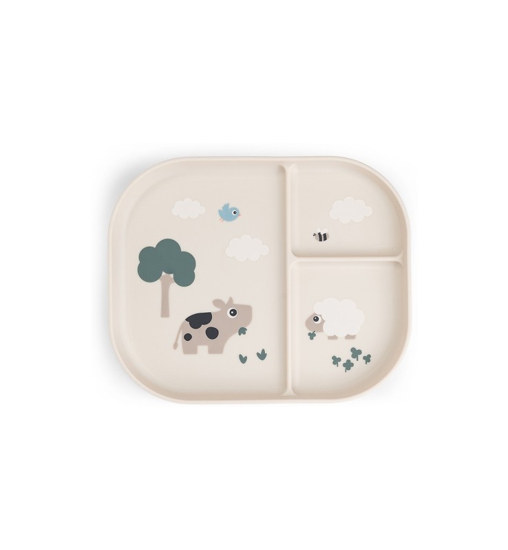 Done By Deer Piatto A Scomparti Tiny Farm - Immagine 3