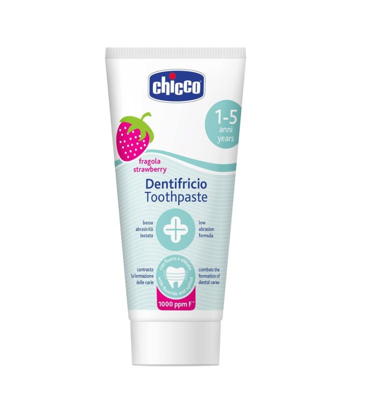 CHICCO DENTIFRICIO FRAGOLA 50 ML 12M+ CON FLUORO - Immagine 17