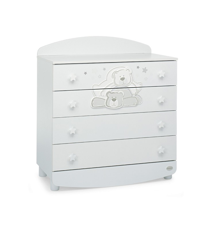 Cassettiera Foppapedretti Dolcestella Bianco