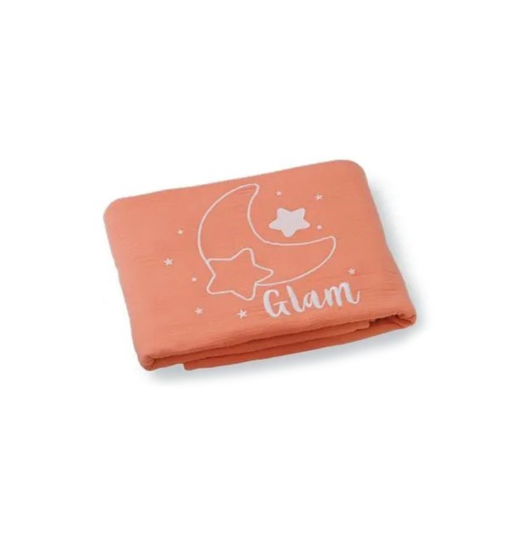 Lenzuola Azzurra Design Glammy Per Lettino Coral
