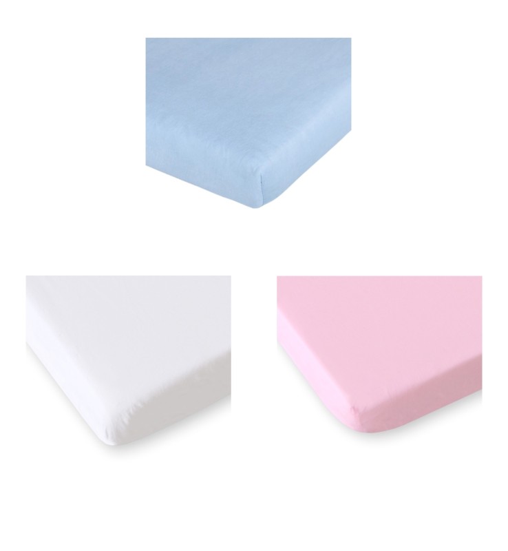Lenzuolo Con Angoli Baby Lucky 50*90 Per Maxi Culla e Next2Me Bianco