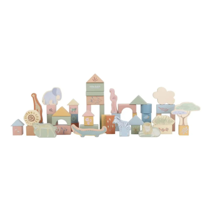 Cubetti da Costruzione Little Dutch Safari Friends
