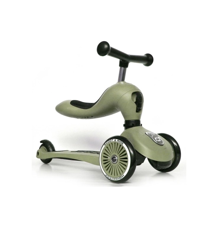 Monopattino 2 in 1 Scoot & Ride Highwaykick 1 Olive
