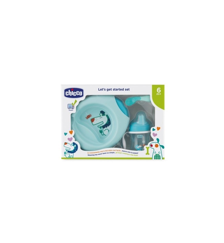 Set Prima Pappa Chicco 6+ Azzurro