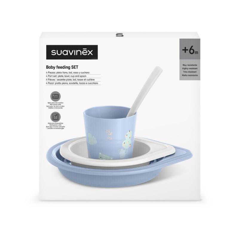 Set Svezzamento Wild&Free +6m - Suavinex Azzurro