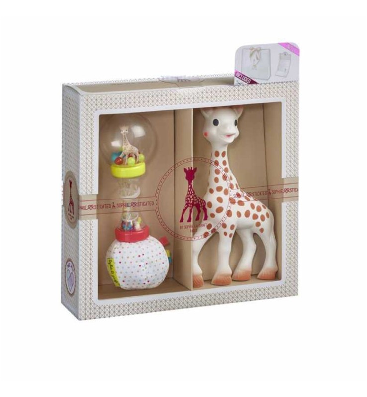 Set Regalo Massaggiagengive Giraffa Sophie e Sonaglio Sophiesticated