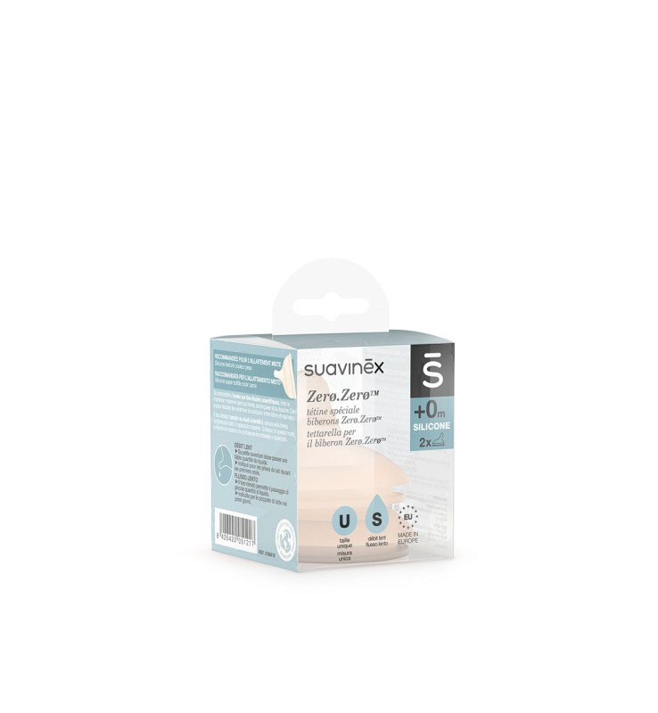 Tettarella Per Biberon Zero.Zero™ Suavinex Flusso Lento Fair