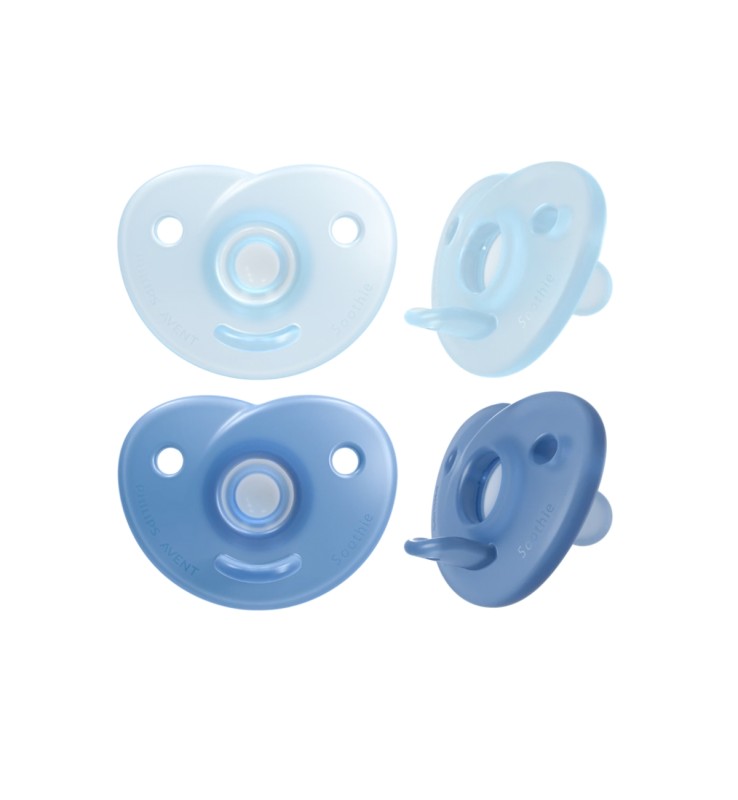 Philips Azzurro Succhietto Avent Soothie Heart 0 6 Mesi, - Immagine 3