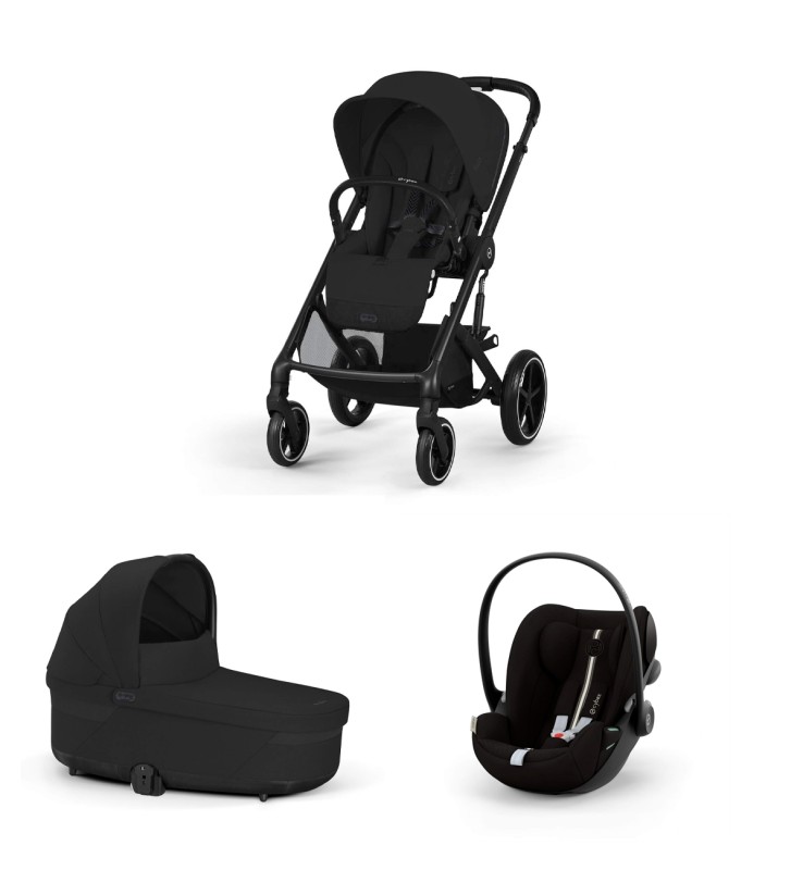 Promozione "SET S" Trio Cybex Balios S Lux con Cloud G con Marsupio Amya Esclusivo (opzionale) Moon black Marsupio Escluso