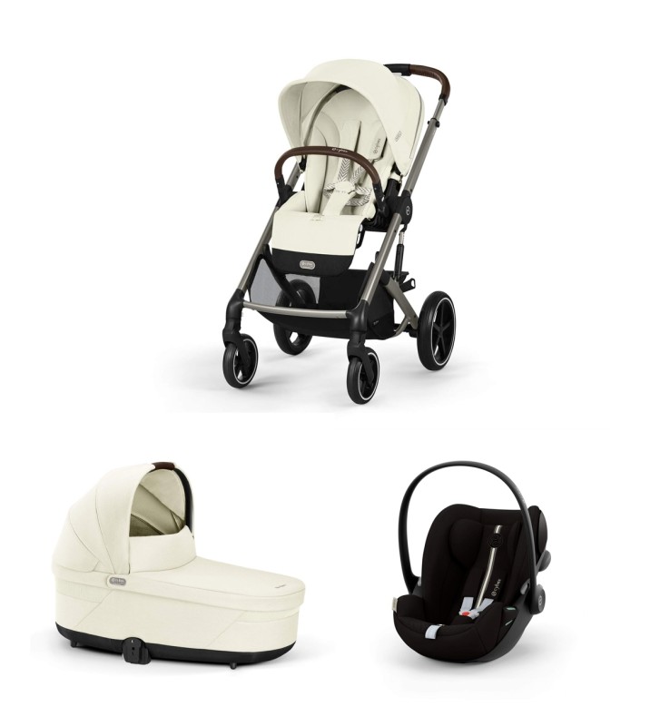Promozione "SET S" Trio Cybex Balios S Lux con Cloud G con Marsupio Amya Esclusivo (opzionale) Seashell beige Marsupio Escluso