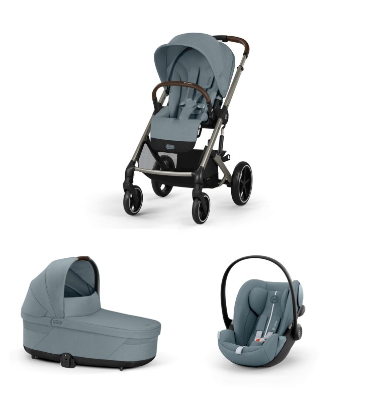 Promozione "SET S" Trio Cybex Balios S Lux con Cloud G con Marsupio Amya Esclusivo (opzionale) Stormy blue Marsupio Escluso