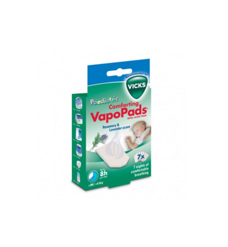 Vicks Lavanda Vapopads Rosemary & Lavender Per Comfort Respiratorio Confezione Da 7 Pezzi - Immagine 5