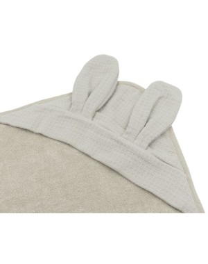 Duo Waffle Bath Towel with Hood and Glove Bamboom