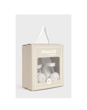 Scarpe fiore neonata 9960 Perla - Mayoral 