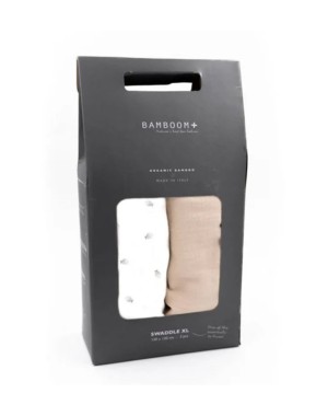 Swaddle Muslin XL Multiuso Bamboom 2 Pezzi 120x120 cm