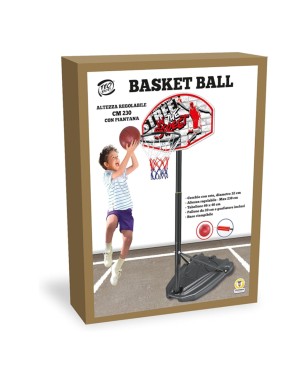 Tabellone E Canestro Basket 230 Cm Con Piantana - Teorema