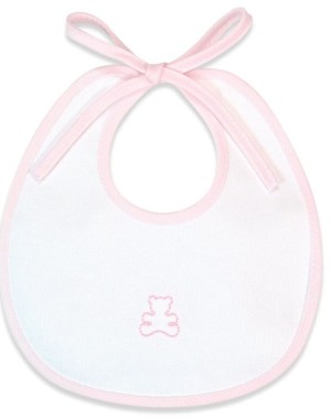 Bavaglino Piquet Fior Di Coccole Orsetto Personalizzabile