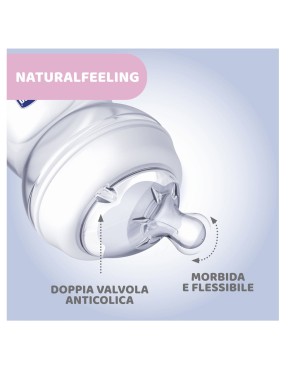 Biberon Natural Feeling Chicco in Vetro 150 ml