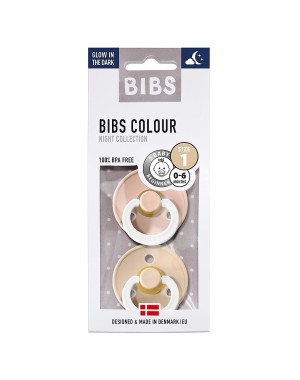 Bibs Colour Glow Schnuller, 2er-Set