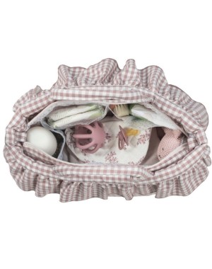 Borsa Fasciatoio Praliné Vichy - Walking Mum 