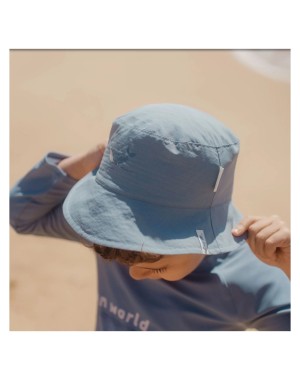 Cappello Blu Strisce marrone oceano - Little Dutch