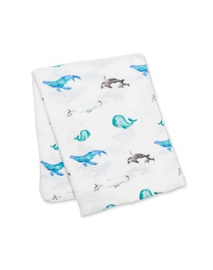 Copertina Swaddle 120x120 Lulujo Mussola Di Bambù