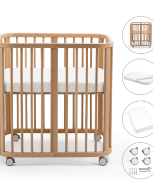 Stokke Nighti Mini Culla + 2 Set Lenzuola e Sacco Nanna in Omaggio