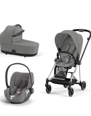 Trio Cybex Mios con Cloud T i-Size Telaio Chrome Black