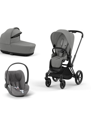 Trio Cybex Priam 2023 con Cloud T i-Size Telaio Matt Black