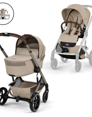 Duo Cybex Balios S Lux mit faltbarer Babywanne