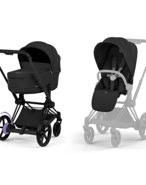 Duo E-Priam Mattschwarzer Cybex-Rahmen der neuen Generation — Comfort Collection