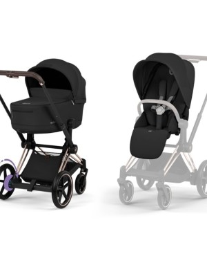 Duo E-Priam Cybex-Rahmen der neuen Generation in Roségold — Comfort Collection