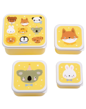 Lunch & Snack Box Set - Animal Friends
