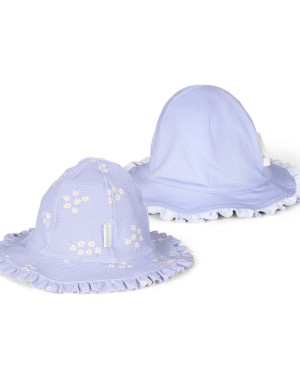 Gorra de sol Purple Dreamy Stripes - Little Dutch
