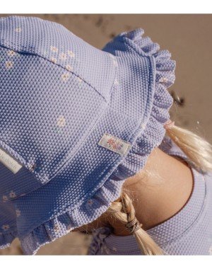 Gorra de sol Purple Dreamy Stripes - Little Dutch