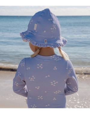 Gorra de sol Purple Dreamy Stripes - Little Dutch