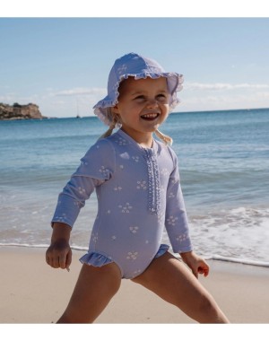 Gorra de sol Purple Dreamy Stripes - Little Dutch