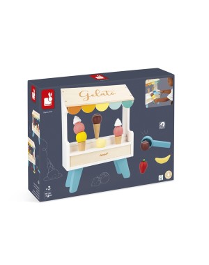 Bancarella Dei Gelati Janod In Legno