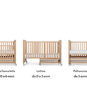 Lettino Evolutivo Flex Foppapedretti e Materasso Culla OMAGGIO