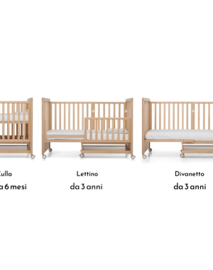 Lettino Evolutivo Flex Foppapedretti e Materasso Culla OMAGGIO
