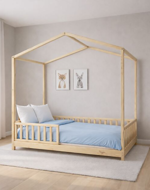 Montessori Evi Evolutionäres 4-in-1-Bett, 140 x 70 cm, umwandelbar zum Sofa