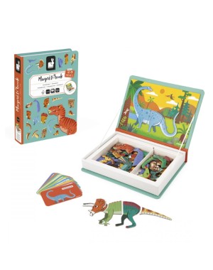 Magnéti'Book Dinosauri, 40 Magneti - Janod