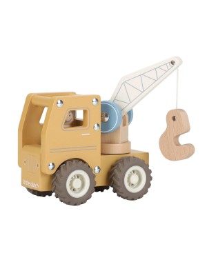 Truck With Crane And Wooden Figure Little Dutch